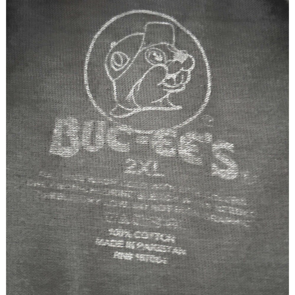 BUC-EES Gray Long Sleeve Tee Shirt 2XL Iconic Logo Unisex - Picture 3 of 4